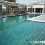 Bali green or green sukabumi swimming pool tiles installed private residence