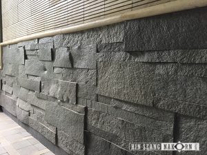 slate and volcanic stone for outdoor wall cladding หิบกาบ หินภูเขาไฟ สำหรับกรุผนังภายในและภายนอก