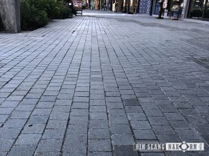 Grey sukabumi cobblestone for driveway and footpath 10x10 cm.