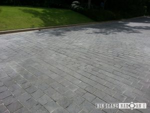 Lavastone tiles using for driveway and outdoor footpath terrace
